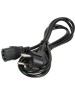 NINGBO Кабель питания RAN23-1000, Евровилка - IEC C13, 1.8м, черный