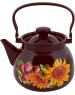 Чайник КМЗ 42104-132/6 эмал 3,5л сфер с рис, коричневый