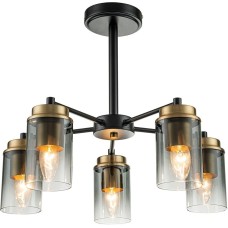 Светильник ESCADA 2118/5P E14*40W Black/Brass