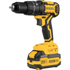 Дрель DENZEL Дрель-шуруповерт аккумуляторная ударная бесщет. CIDH-BL-20, Li-Ion, 20 В// 26137