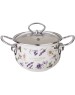Кастрюля AGNESS 943-095 FLOWER STORY со стеклянной крышкой 1,5л