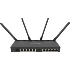 MIKROTIK Wi-Fi роутер RB4011iGS+5HacQ2HnD-IN, Wi-Fi 5, AC2000, 2.4/5ГГц, 10 LAN, 1xSFP+, черный