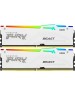 KINGSTON Память DDR5 2x32GB 6000MHz KF560C36BWEAK2-64 Fury Beast White Expo RGB RTL Gaming PC5-48000 CL36 DIMM 288-pin 1.35В dual rank с радиатором Ret