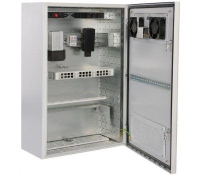 ЦМО Шкаф коммутационный (ШТВ-Н-6.6.5-4ААА) настенный 6U 600x530мм пер.дв.металл несъемн.бок.пан. 57кг серый 420мм 35кг 400мм IP65 уличный всепогодный
