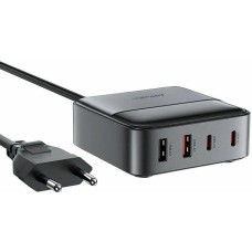 СЗУ ACEFAST Зарядное устройство PD Z6 65W GaN (2*USB-C+2*USB-A) Desktop charging adapter (EU). Цвет: черный