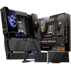 Материнская плата MSI Материнская плата MEG X870E GODLIKE X870E, AM5, 4*DDR5, 2*PCIEx16, 1*PCIEx4, 7*M.2, 7*TypeC, 8*USB3.2Gen2, 4*USB3.2Gen1, 4*USB2.0, 4*SATA3.0, 10G, 5G, 2*Type-C(DP), E-ATX, RTL