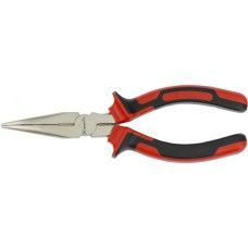 Длинногубцы MATRIX Длинногубцы изогнутые Nickel, 160 мм, никелированные, двухкомпонентные рукоятки 17420