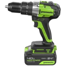 GREENWORKS Дрель-шуруповерт GD24DD60 аккум. патрон:быстрозажимной (3704107CUB)