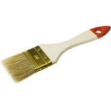 ЗУБР УНИВЕРСАЛ, 50 мм, 2″, светлая натуральная щетина, деревянная ручка, плоская кисть (01099-050)