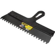 STAYER PROFlat, 350 мм, зуб 8 х 8 мм, пластиковая ручка, зубчатый, нержавеющий фасадный шпатель, Professional (1009-35-08)