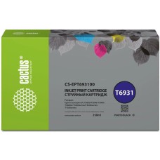 Картридж струйный CACTUS Картридж струйный CS-EPT693100 T6931 черный пигментный (350мл) для Epson SureColor SC-T3000/T3070/T3200/T5000/5200 с чипом