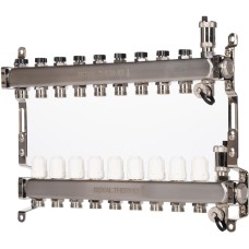Сантехническая арматура ROYAL THERMO Коллектор нерж. в сборе универсальный 1