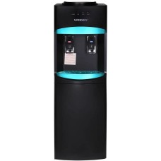 SONNEN Кулер FSC-02W TURBO, напольный, компрессорный, push - кран, черный/синий [456171]