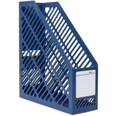 DELI Лоток вертикальный E9842 BLUE 1отд. для бумаг синий пластик