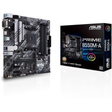 ASUS Материнская плата PRIME B550M-A/CSM AM4 mATX 4xDDR4 PCIEx16 2xPCIEx1 2xM.2 HDMI DVI VGA GLAN