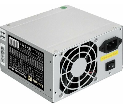 Блок питания EXEGATE 500W AB500, ATX, 8cm fan, 24p+4p, 3*SATA, 2*IDE, FDD (EX219185RUS)