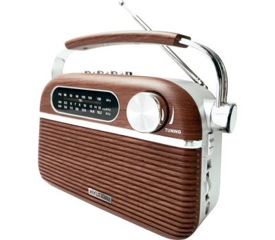 Радиоприемник HYUNDAI H-PSR200 дерево коричневое/серебро