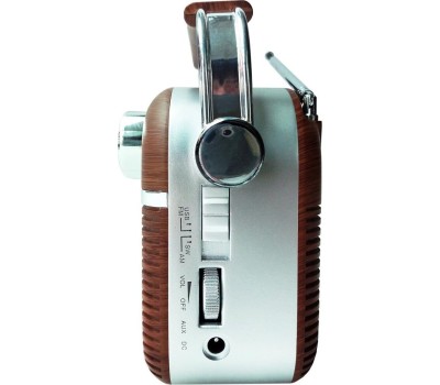 Радиоприемник HYUNDAI H-PSR200 дерево коричневое/серебро