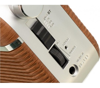 Радиоприемник HYUNDAI H-PSR200 дерево коричневое/серебро