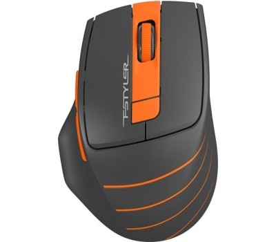 Мышь A4TECH Fstyler FG30 серый/оранжевый оптическая (2000dpi) беспроводная USB