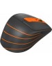 Мышь A4TECH Fstyler FG30 серый/оранжевый оптическая (2000dpi) беспроводная USB