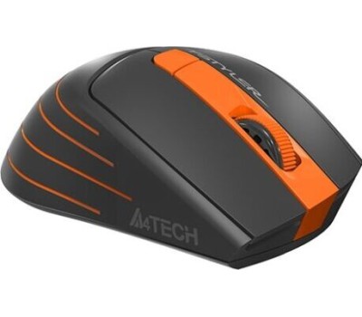 Мышь A4TECH Fstyler FG30 серый/оранжевый оптическая (2000dpi) беспроводная USB