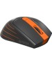 Мышь A4TECH Fstyler FG30 серый/оранжевый оптическая (2000dpi) беспроводная USB