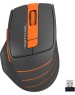 Мышь A4TECH Fstyler FG30 серый/оранжевый оптическая (2000dpi) беспроводная USB