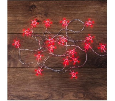 Гирлянда NEON-NIGHT (303-034) ГИРЛЯНДА ЗВЕЗДОЧКИ 20 LED КРАСНЫЕ 2,8 М