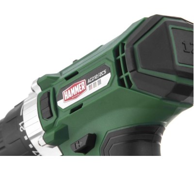 Аккумуляторная дрель HAMMER ACD12/2CS Аккум.дрель 12В 2X1.5Ач LIION 10мм 0-350/0-1400об/мин 26Нм, в кейсе 630797
