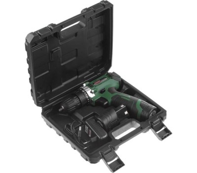 Аккумуляторная дрель HAMMER ACD12/2CS Аккум.дрель 12В 2X1.5Ач LIION 10мм 0-350/0-1400об/мин 26Нм, в кейсе 630797