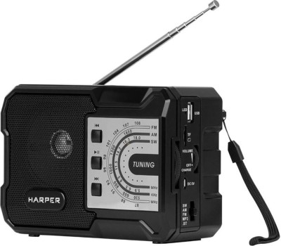 Радиоприемник HARPER HRS-440 черный\серый
