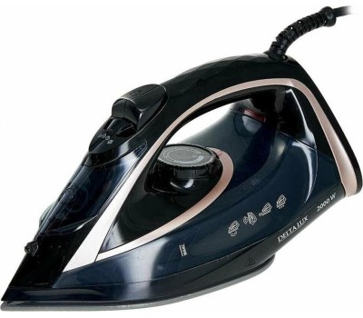 Утюг DELTA LUX DE-3001 черный/бронза
