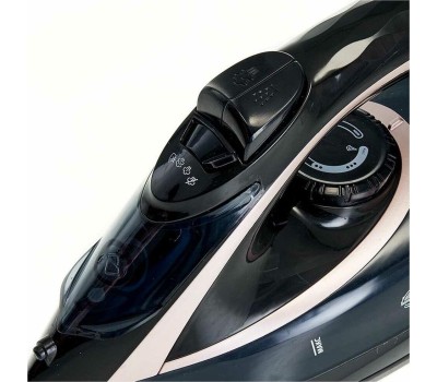 Утюг DELTA LUX DE-3001 черный/бронза