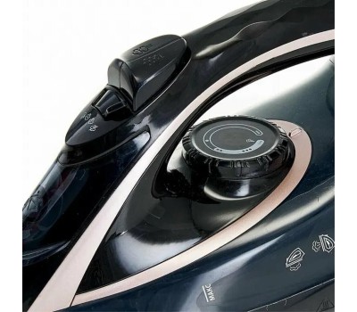 Утюг DELTA LUX DE-3001 черный/бронза