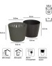 Кашпо PROSPERPLAST DSR190-405U