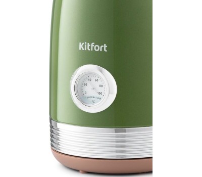 Чайник KITFORT KT-6110 зеленый (нержавеющая сталь)