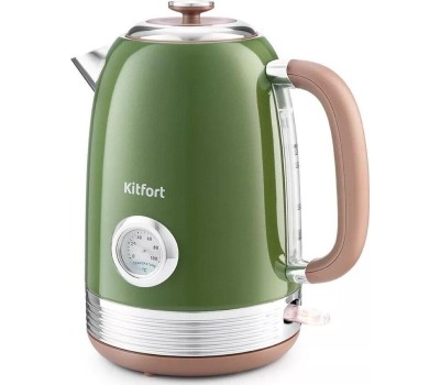 Чайник KITFORT KT-6110 зеленый (нержавеющая сталь)