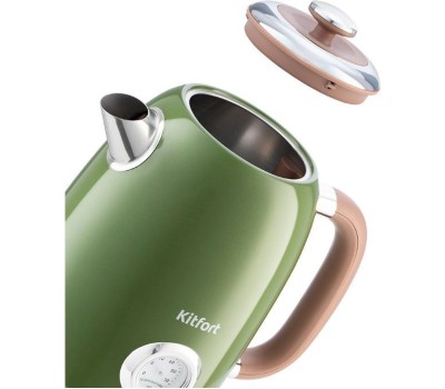 Чайник KITFORT KT-6110 зеленый (нержавеющая сталь)