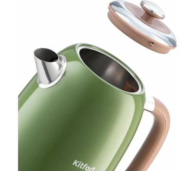 Чайник KITFORT KT-6110 зеленый (нержавеющая сталь)