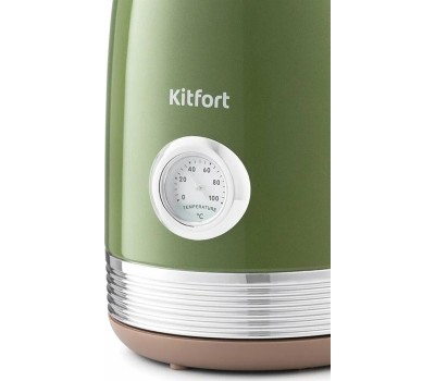 Чайник KITFORT KT-6110 зеленый (нержавеющая сталь)
