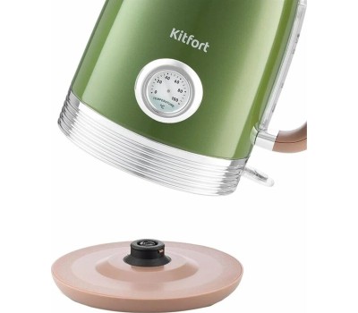 Чайник KITFORT KT-6110 зеленый (нержавеющая сталь)