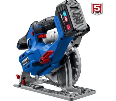 Пила циркулярная ЗУБР CPB-190-41 20В, 1аккум., 190мм, бесщеточный