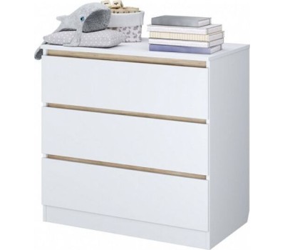 Комод POLINI Комод Polini kids Simple 1980, белый-вяз (2 кор.)