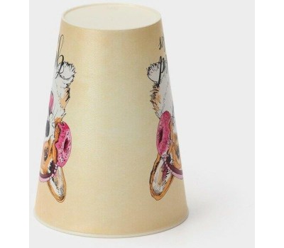 Стакан HOMVER IZI-GO с крышкой 420мл с декором (бежевый) 221133827/01