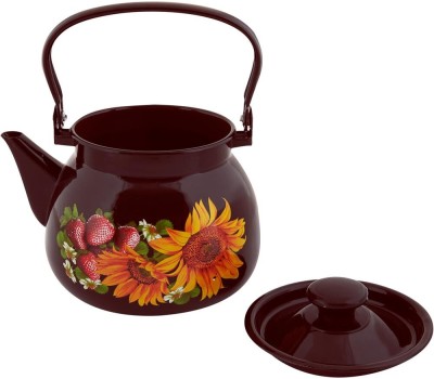 Чайник КМЗ 42104-132/6 эмал 3,5л сфер с рис, коричневый