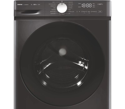 Стиральная машина Centek CT-1923 (черный) 1200 / 7кг / 40см / 16пр /LED-Дисплей / INVERTER /Пар/A+++