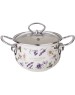 Кастрюля AGNESS 943-095 FLOWER STORY со стеклянной крышкой 1,5л