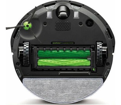 пылесосы IROBOT Робот-пылесос Roomba Combo i8+, 55Вт, черный графит/черный [i857040plus_rnd]