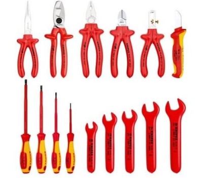 Набор инструментов KNIPEX Набор инструментов KN-989913, 15 предметов, диэлектрический